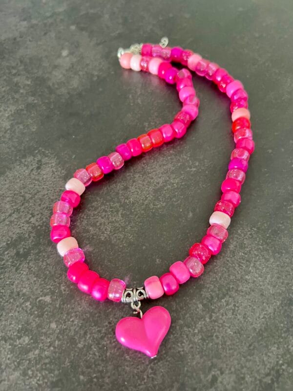 ⁦שרשרת  Sweet Candy לב ורוד⁩ – תמונה ⁦2⁩