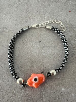 צמיד חוט חמסה כתום