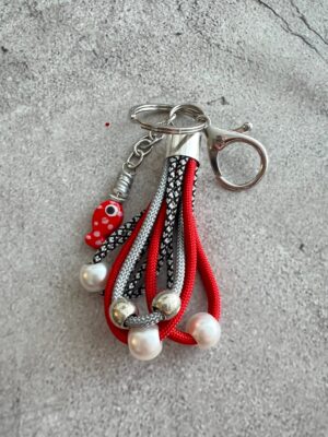 קישוט חבלים דג אדום