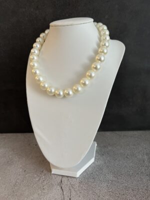 מחרוזת צ'וקר פנינים אוליב