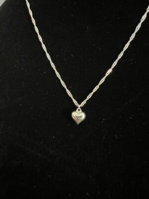 שרשרת לב כסף 925