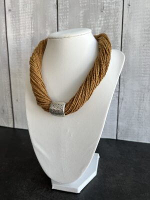 שרשרת סהרה חבל חום