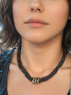 שרשרת חבל אפור פראי