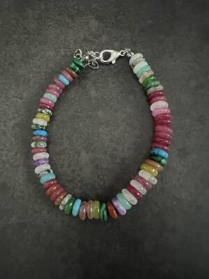 צמיד אבני קוורץ צבעוניות