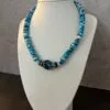 ⁦שרשרת חרוזים שטוחים בטורקיז⁩ – תמונה ⁦2⁩
