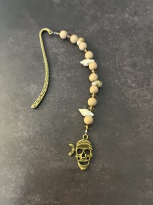 תכשיט לספר - סימניה מעוצבת - פיראט ברונזה