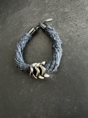 צמיד חבל אפור פראי