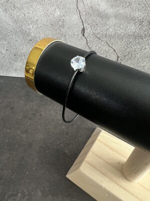 צמיד לרגל חוט שחור זירקון