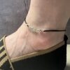 ⁦צמיד לרגל חוט שחור חמסה⁩ – תמונה ⁦2⁩