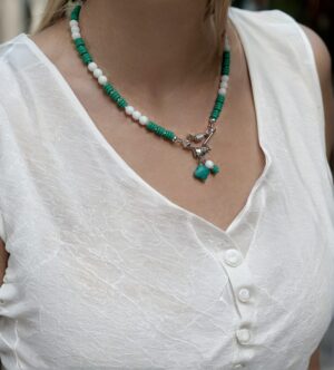 שרשרת Star תלתן אמזונייט