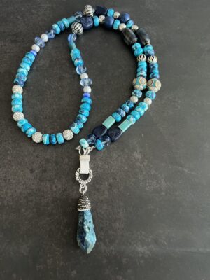 שרשרת ארוכה אבני חן טורקיז