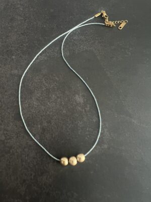 שרשרת חוט טריו זהב