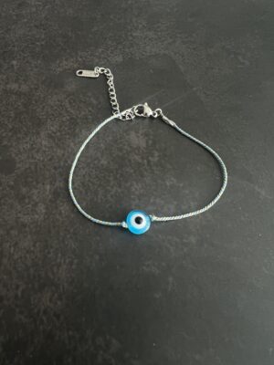 צמיד חוט עין תכלת