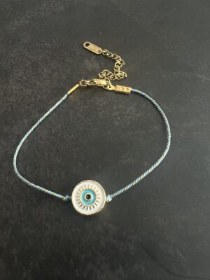 צמיד חוט עין מתכת