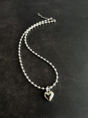 שרשרת המטייט לב כסוף