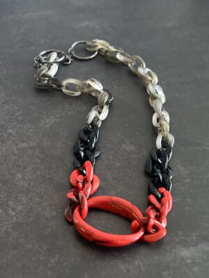 שרשרת לולאות אקריל טבעת