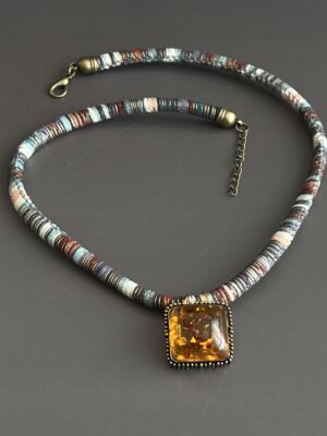 שרשרת חבל תליון בסגנון מוראנו