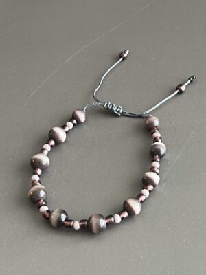 צמיד מתכוונן עין החתול סגול