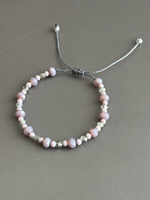 צמיד מתכוונן קריסטל סגול