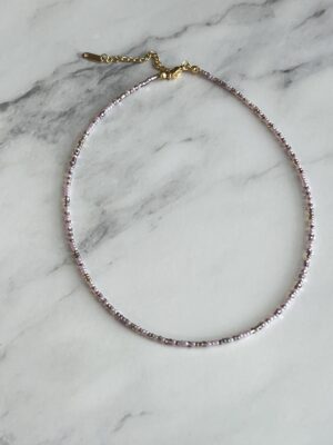 קולקציית גוונים שרשרת עדינה בסגול