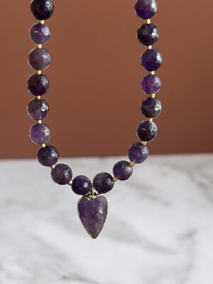 קולקציית גוונים שרשרת אמטיסט סגול