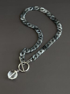 שרשרת לולאות אקריל קריסטל שקוף