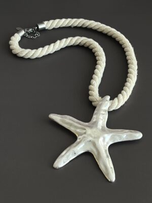 שרשרת חבל כוכב ים כסוף