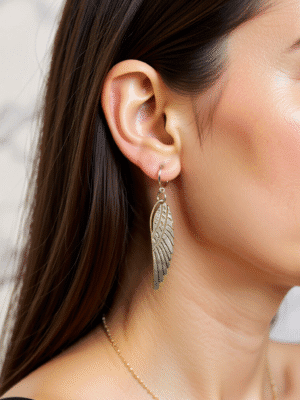 עגילים תלויים כנפיים