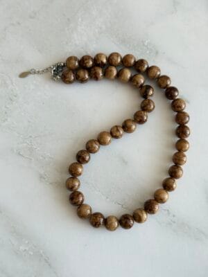 שרשרת צ׳וקר חום קפה