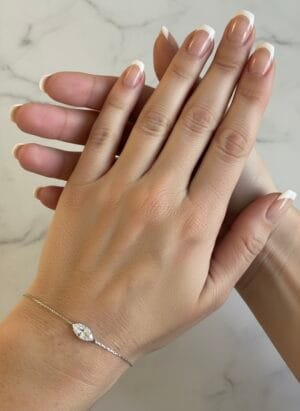 צמיד זירקון טיפה