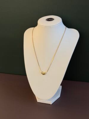 שרשרת חוליות לב זהב