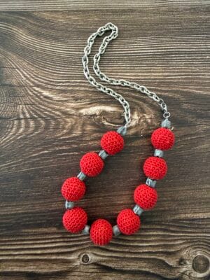 שרשרת שילובים חרוזי קרושה באדום