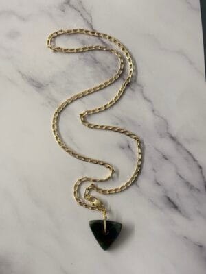 שרשרת ארוכה ג’אספר ירוק