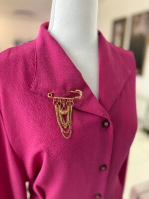 סיכת דש זהב וורוד