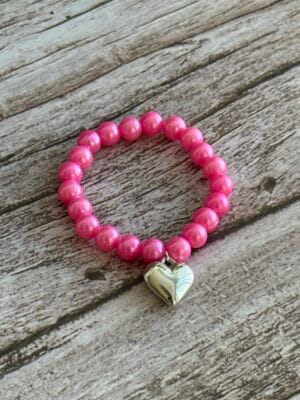 צמיד גמיש לילדות ורוד פוקסיה