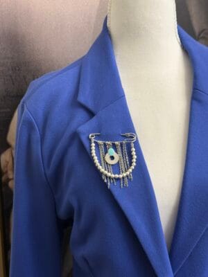 סיכת דש כסופה תכלת