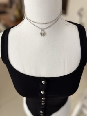 מפתח הלב צמיד שהוא גם שרשרת צמודה