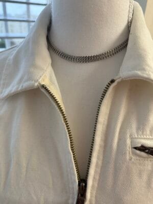 שרשרת חוליות צמודה עבה כסופה