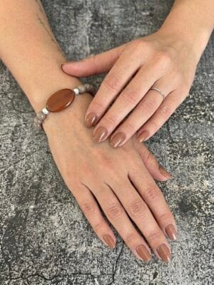 צמיד גמיש חום אדמה