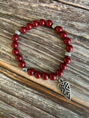 צמיד גמיש אדום חץ