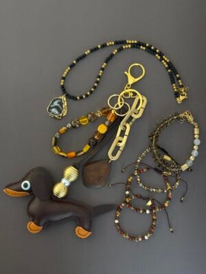 קומבו סטייל חום וזהב